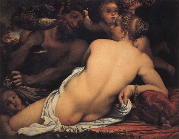  Bacchante with a Satyr and Two Cupids